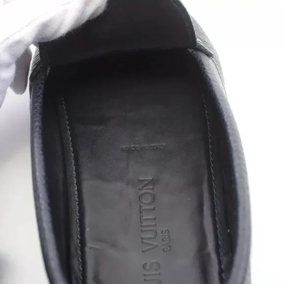 LOUIS VUITTON casual shoes leather Navy Used mens size - Picture 11 of 11